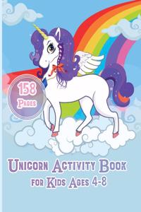 Unicorn Activity Book for Kids Ages 4-8
