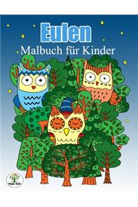Eulen Malbuch für Kinder