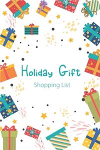 Holiday gift shopping list