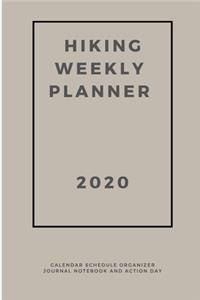 Hiking Weekly Planner 2020