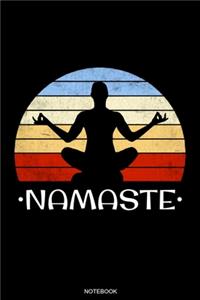 Namaste Notebook: Yoga Notizbuch Meditation Geschenk und Reisetagebuch für Asana Training Hatha Yoga Übung und Lehrer Yoga Schüler Kundalini Chakra Tree Zen Buddhist 