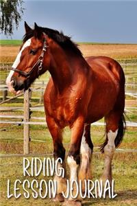 Riding Lesson Journal