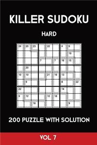 Killer Sudoku Hard 200 Puzzle With Solution Vol 7