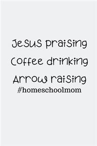 Jesus praising Coffee drinking Arrow raising