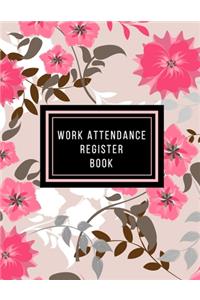 Work Attendance Register Book