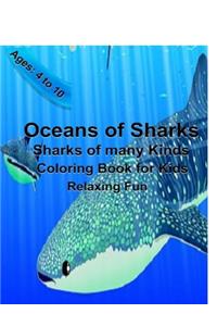 Oceans of Sharks Coloring book