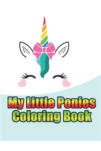 my little ponies coloring book