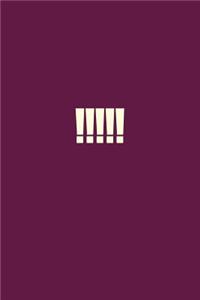 !!!!!: A Lined Notebook for Your Everyday Needs