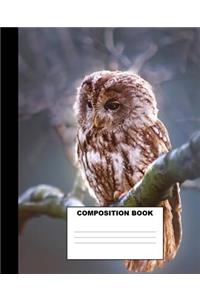 Owl Composition Book