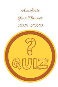 Quiz Academic Year Planner 2019-2020