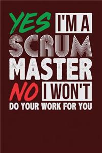 Yes I'm a Scrum Master No I Won't Do Your Work For You