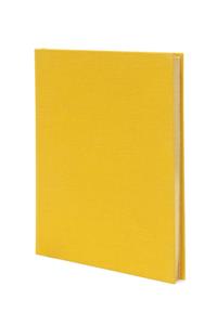 Weskin Lined Cloth Notebook - Yellow Medium