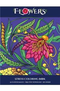 Stress Coloring Book (Flowers)