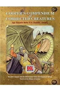 Cooper's Compendium of Corrected Creatures
