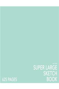 Mint Green Super Large Sketchbook: Big Softcover Sketchbook, 625 Pages, Giant Sketchbook, Large Sketchbook for Drawing