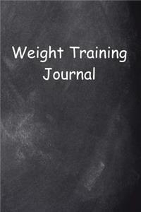 Weight Training Journal Chalkboard Design