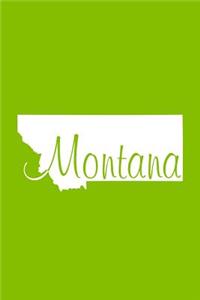 Montana - Lime Green Lined Notebook with Margins