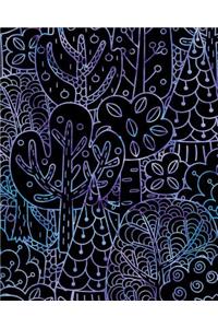 Journal Notebook Forest Trees Pattern 3
