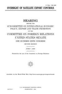 Oversight of satellite export controls