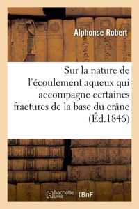 Mémoire Sur La Nature de l'Écoulement Aqueux Très Abondant