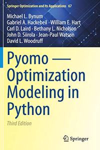 Pyomo -- Optimization Modeling in Python