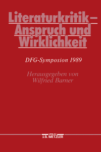 Literaturkritik - Anspruch Und Wirklichkeit