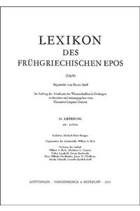 Lexikon Des Fruhgriechischen Epos Lfg. 24