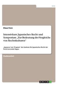 Intensivkurs Japanisches Recht und Symposium 