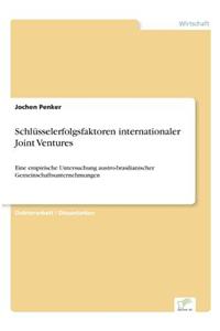 Schlüsselerfolgsfaktoren internationaler Joint Ventures