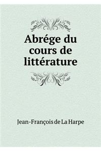 Abrége du cours de littérature