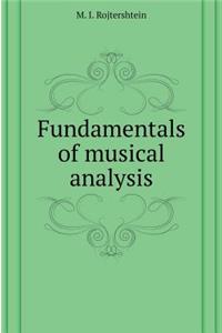 Fundamentals of Musical Analysis