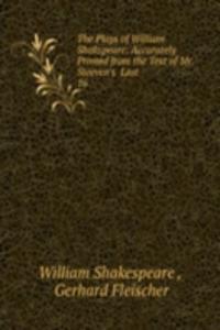 Plays of William Shakspeare