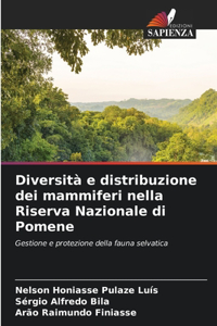 Diversità e distribuzione dei mammiferi nella Riserva Nazionale di Pomene