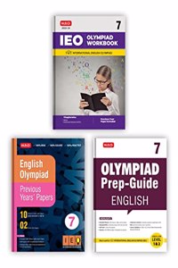 MTG International English Olympiad (IEO) Workbook, Prep-Guide & Previous Years Papers with Self Test Paper Class 7 - SOF Olympiad Books For 2023-24 Exam (Set of 3 Books)