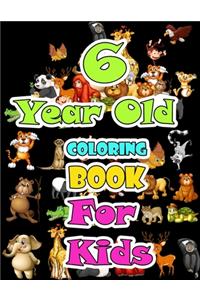 6 year old Animals Coloring Book for kids