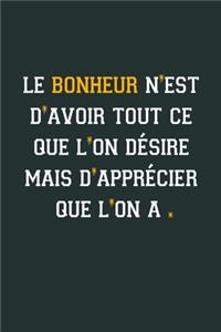 Le bonheur n'est d'avoire