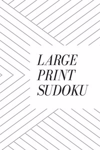 Large Print Sudoku