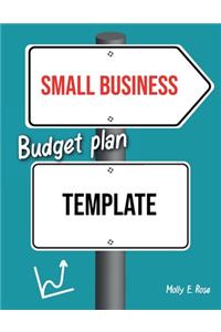 Small Business Budget Plan Template