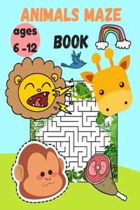 Animals maze book ages 6 -12