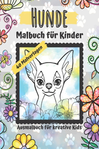 Hunde Malbuch für Kinder