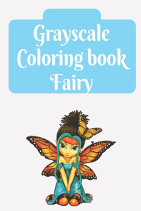Grayscale Coloring book Fairy