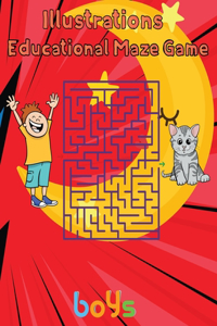 Illustrator Educational Maze Game Boys
