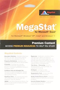Megastat for Excel 2007, 2010, and 2013 Access Card