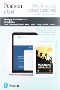 Pearson Etext for Managing Human Resources-- Combo Access Card