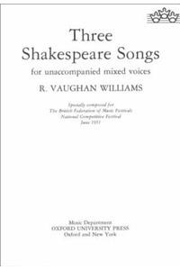 Three Shakespeare Songs