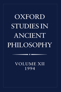 Oxford Studies in Ancient Philosophy