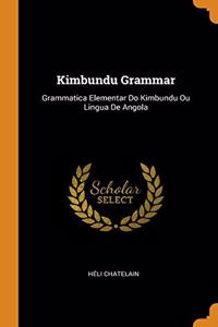 Kimbundu Grammar