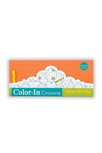 Happy Birthday Color-In Crowns