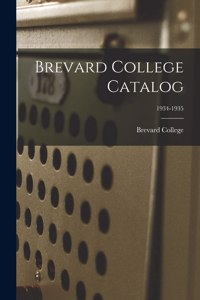 Brevard College Catalog; 1934-1935