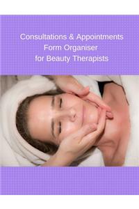 Consultations & Appointments Form Organiser for Beauty Therapists